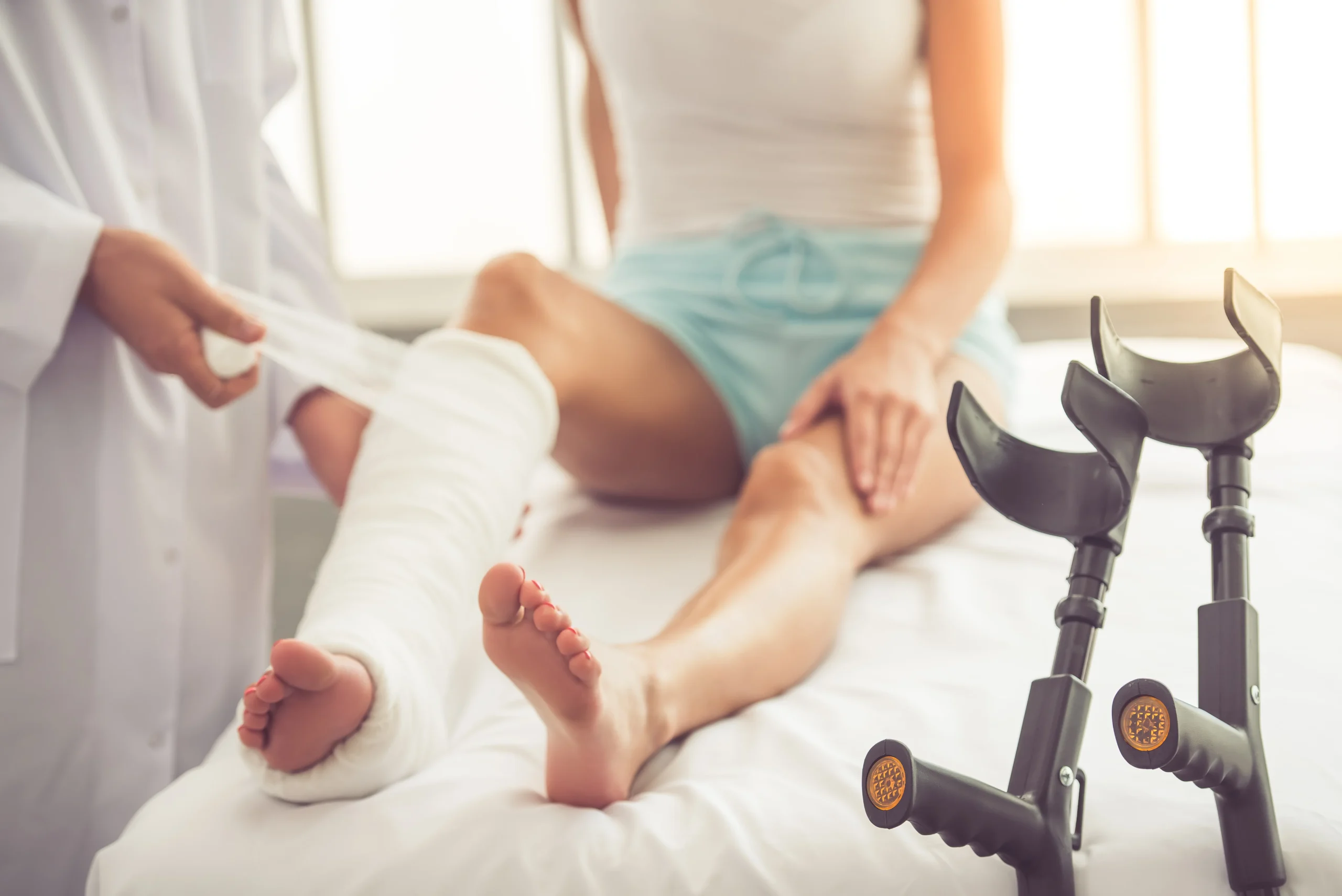 Patient performing guided recovery exercises during pre and post surgical rehabilitation Calgary at Apollo Physiotherapy